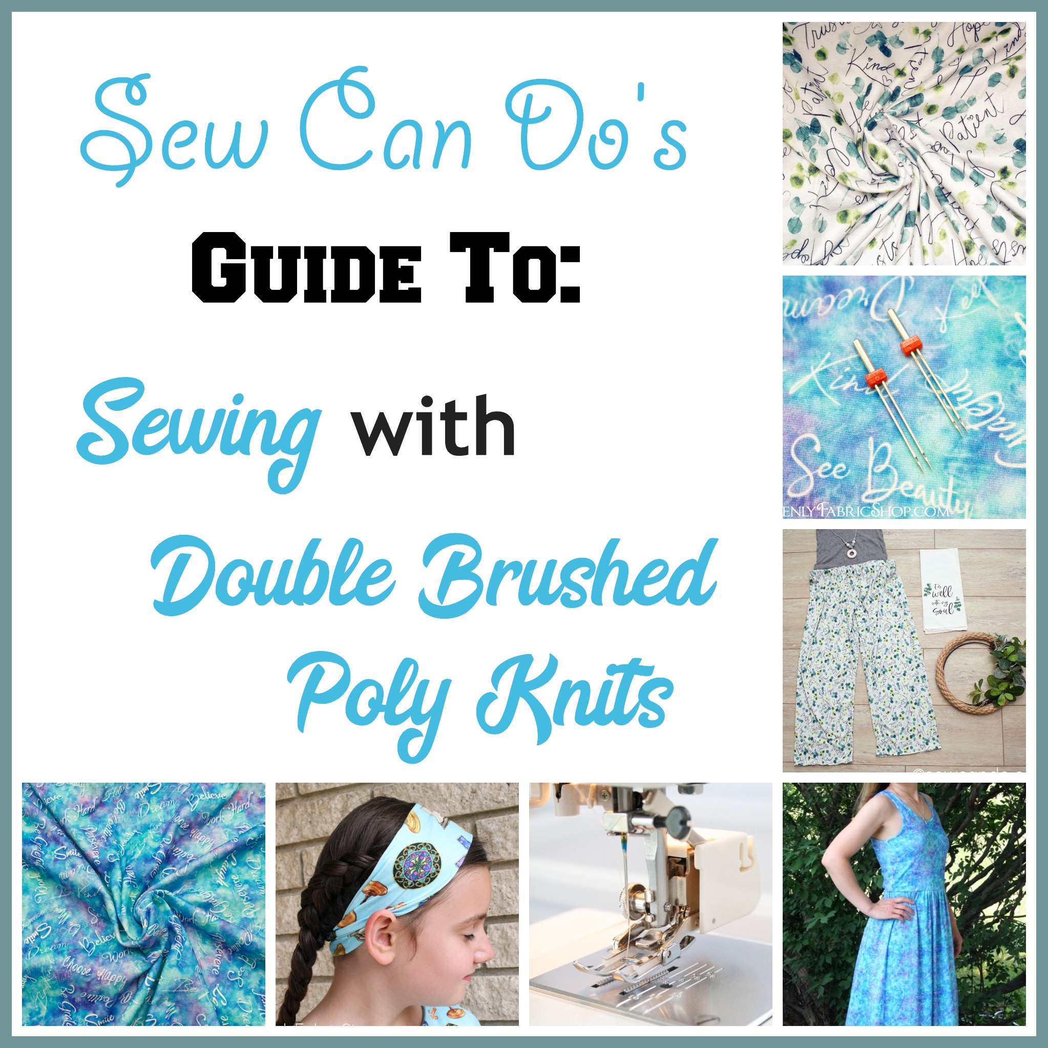 Sew Can Do Sewing With Double Brushed Poly Knit