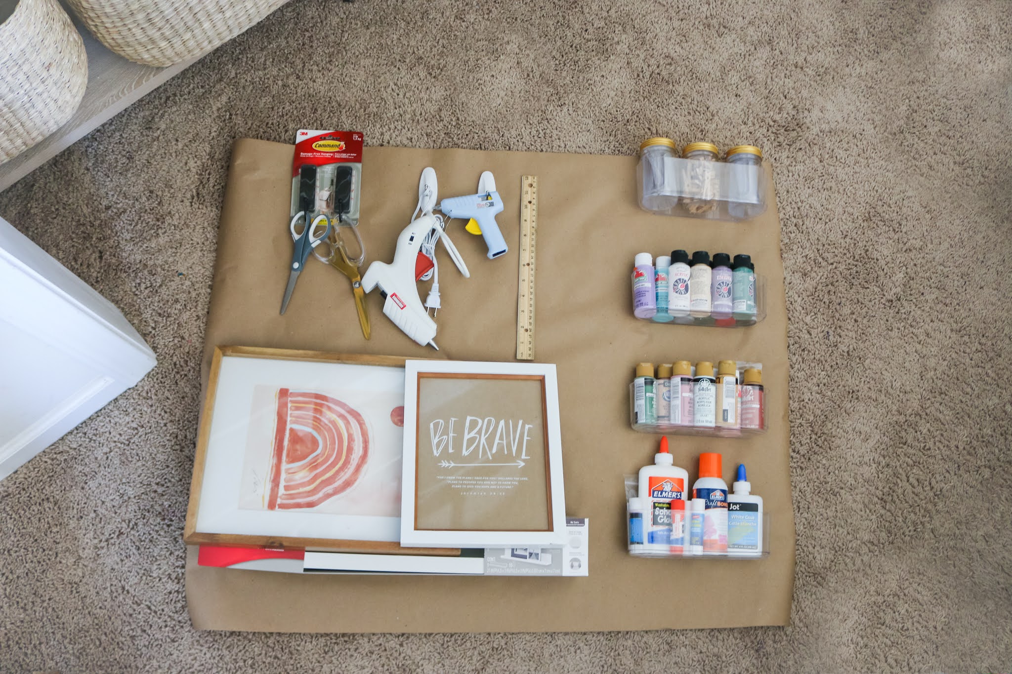 How to Turn a Cluttered Closet into Organized Craft Storage Pretty Real