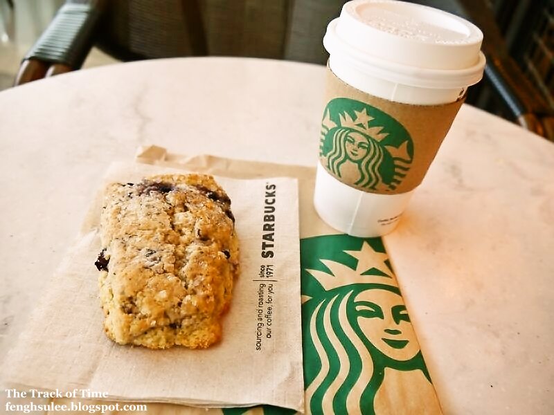 Starbucks Evenings Blueberry Scone The Track of Time