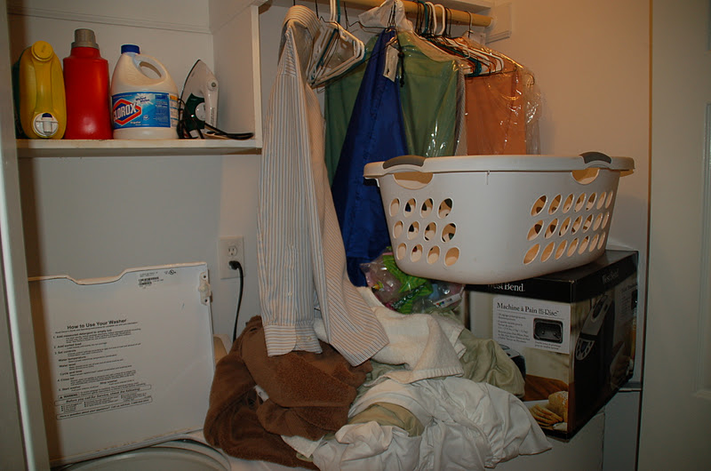 Thrifty Finds and Redesigns: Laundry Closet Clean Out