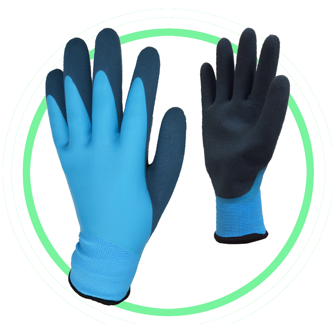 PPE Supplier Latex Foam Dipped Waterproof Glove
