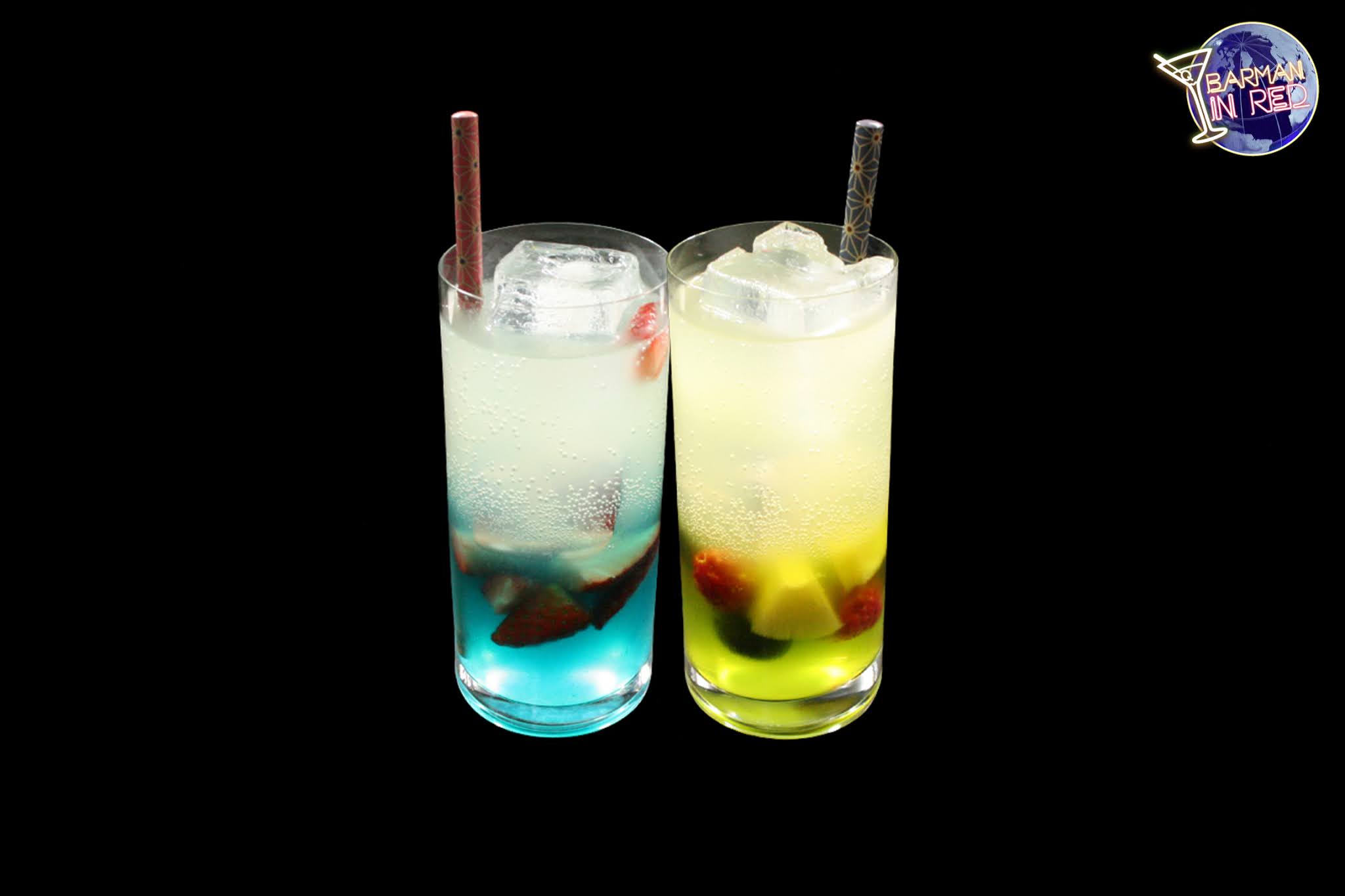 Bebidas con Ron Malibu y Licor Midori