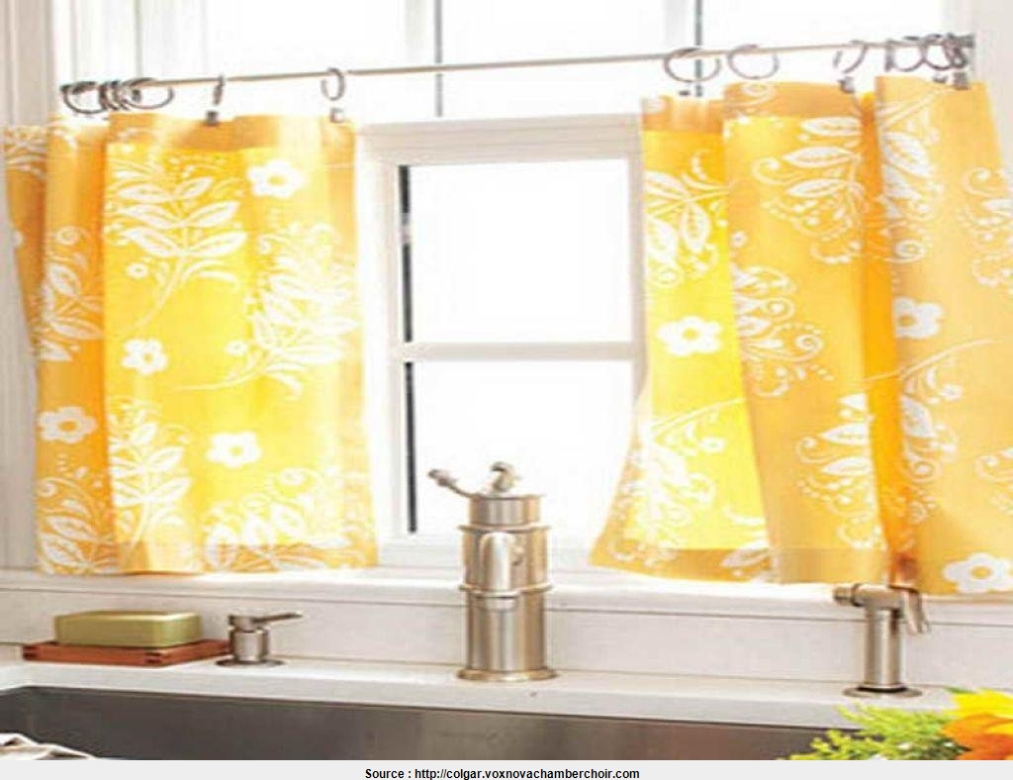 curtains for yellow kitchen wall