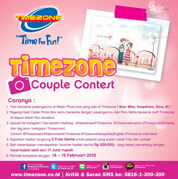 Timezone Couple Contest Berhadiah Voucher Total Lebih dr 17 Juta Timezone Couple Contest Berhadiah Voucher Total Lebih dr 17 Juta