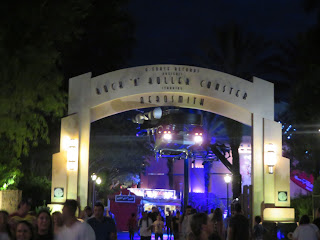 Rock N Roller Coaster Entrance Arch At Night Disney's Hollywood Studios