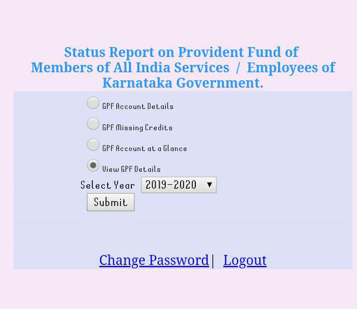 Check your GPF balance sheet of Karnataka government employees for 2019