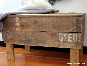 Reclaimed Pallet wood Seed Crate Bench