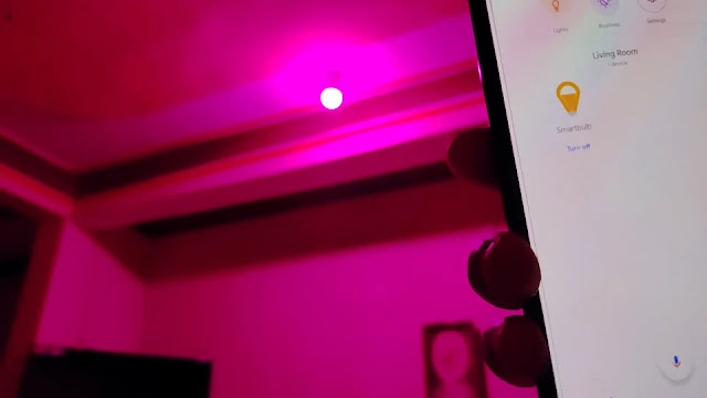 showing smart bulb in google home app smart bulb in google home app