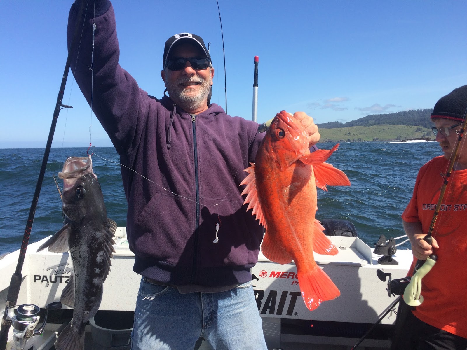 Brookings, Oregon, Fishing Charters Giant vermilion rockfish caught by