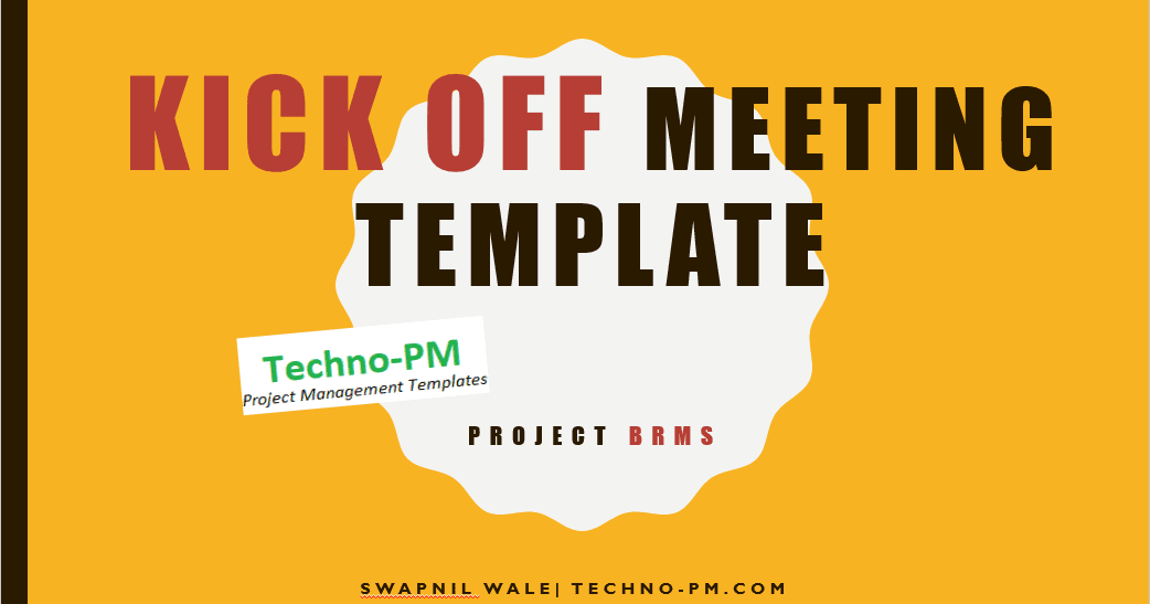 Project Kickoff Meeting Template Download Free Project Management