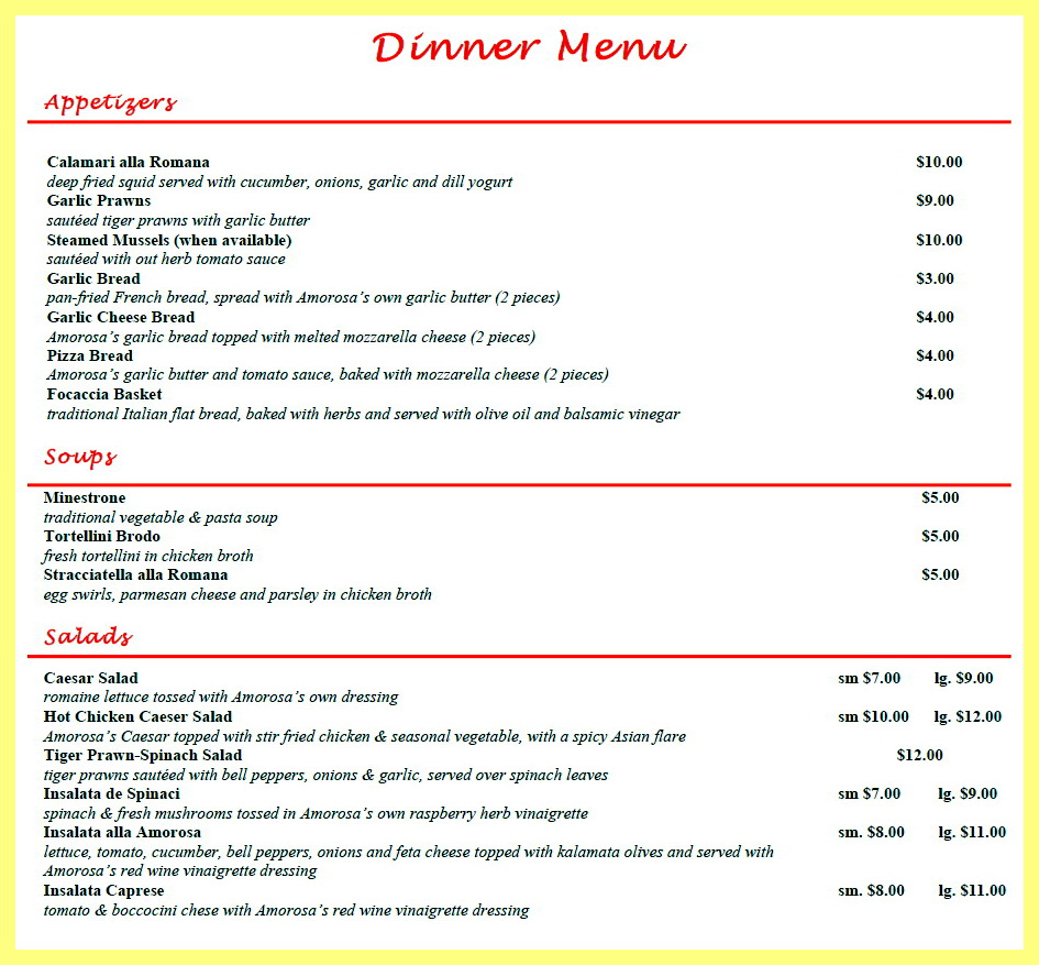 Sunny 飲飲食食 Amorosa Pasta House (自選百搭義大利麵餐廳)