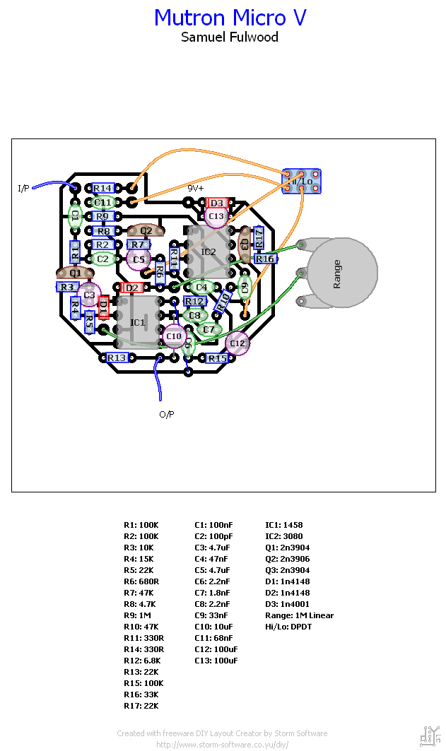 StompBoXed - The Guitar Pedal Builders Repository: Mutron Micro V