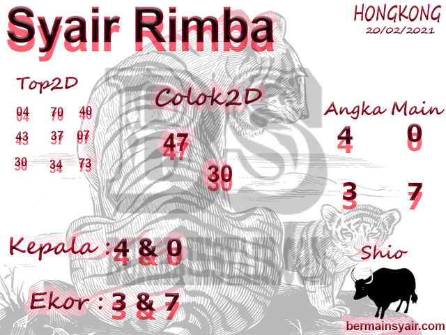 Syair hk 20 Februari 2021 Result Pengeluaran Togel Hongkong Singapura