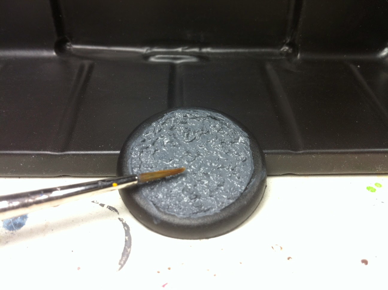 The Painter's Room How To Paint a Gaming Base Using GW Texture Paint