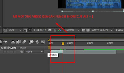 Cara Memotong Video Menggunakan After Effect CS 6 split layer