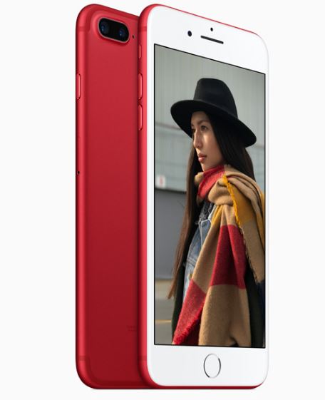 red iPhone 7 and iPhone 7 Plus
