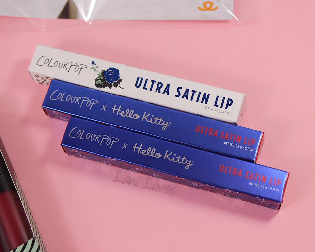 ColourPop Ultra Satin Lips - Tiny Chum, Bijou and Lock Diary Swatches & Review