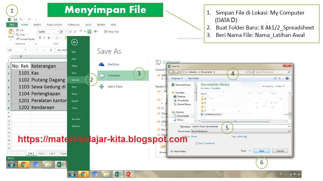 Cara Mengoperasikan Paket program Pengolah Angka