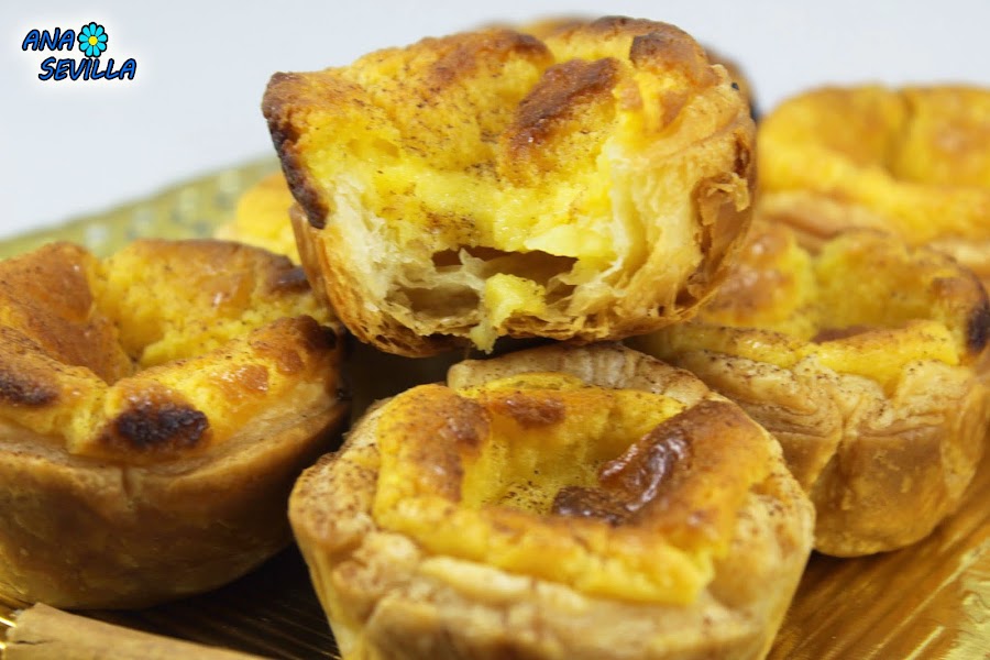 Pasteles de Belén o de nata (crema de leche) Ana Sevilla Con Thermomix