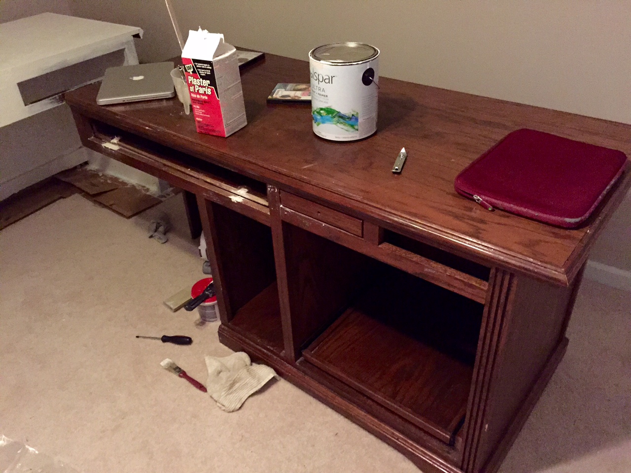 The Crafty Peacock DIY Chalk Paint Desk