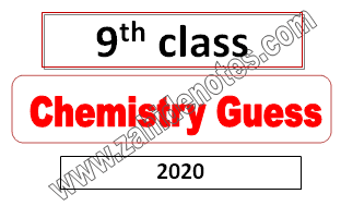 9th class chemistry guess paper 2020 pdf 9th class chemsity important questions in urdu and English