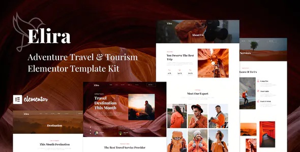 Best Adventure Travel & Tourism Elementor Template Kit