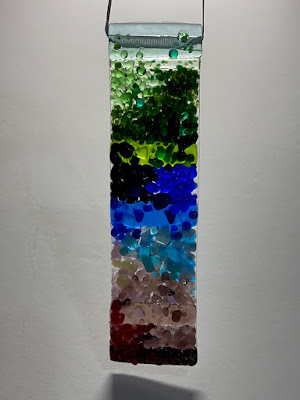 Abstract Modern Landscape Ornament Handmade Glass Fused Sharon Warren FlutterbyButterfly FlutterbyFoto Bullseye Frit Tack Fuse Painting 1 Abstract Modern Landscape Ornament Handmade Glass Fused Sharon Warren FlutterbyButterfly FlutterbyFoto Bullseye Frit Tack Fuse Painting