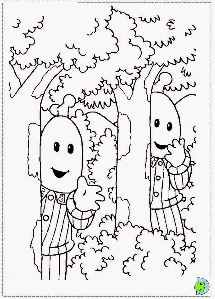 Dinokids Desenhos para colorir Colorir desenhos de Bananas de pijamas