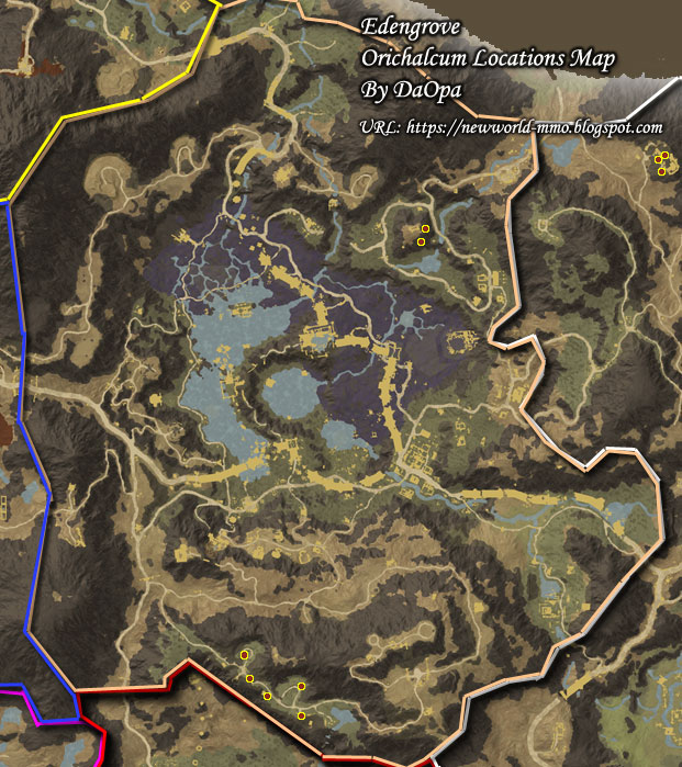 New World Edengrove orichalcum map
