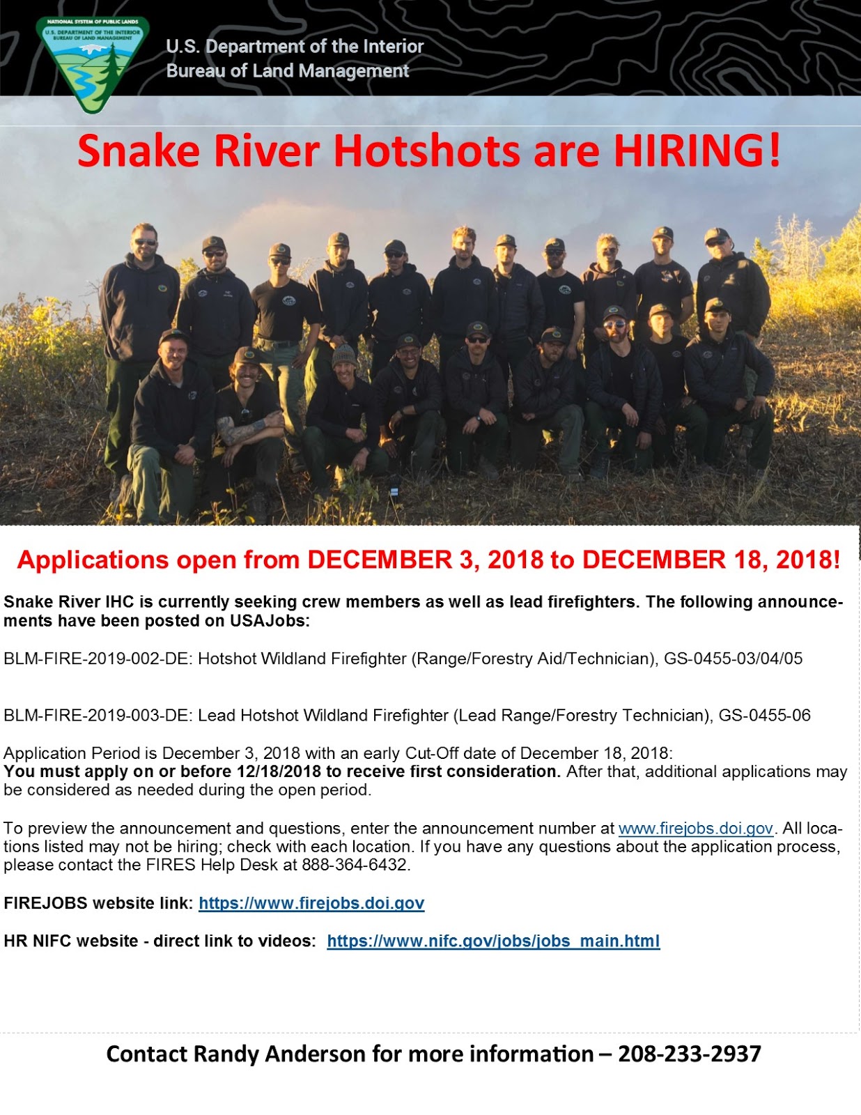 Idaho Fire Information November 2018