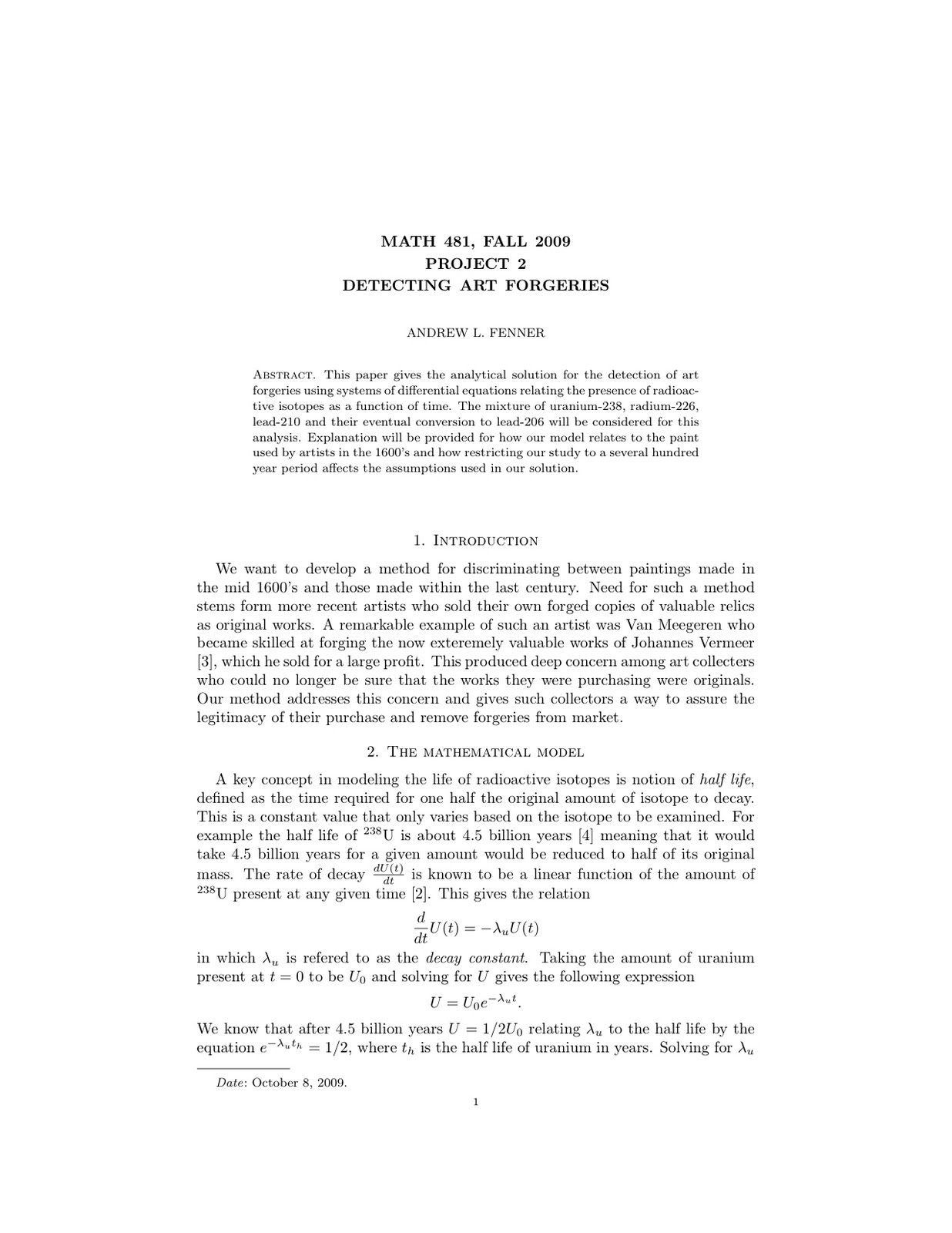 Calculus How to detect and art