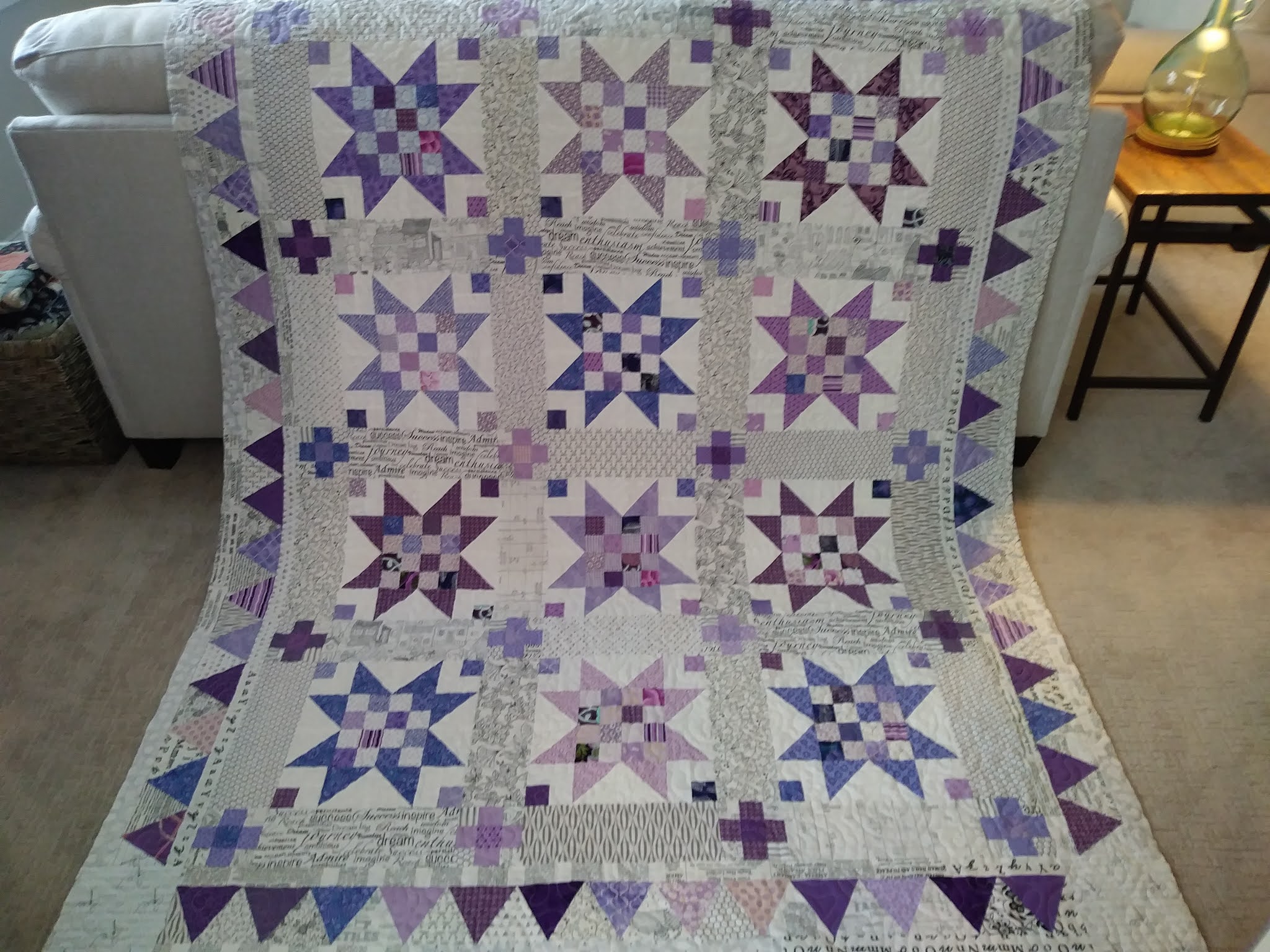 Northern Deb Quilts The purple quilt is finished!