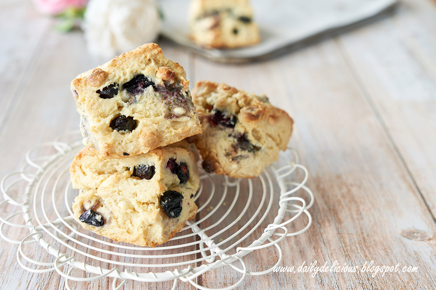 Molly yeh blueberry scones