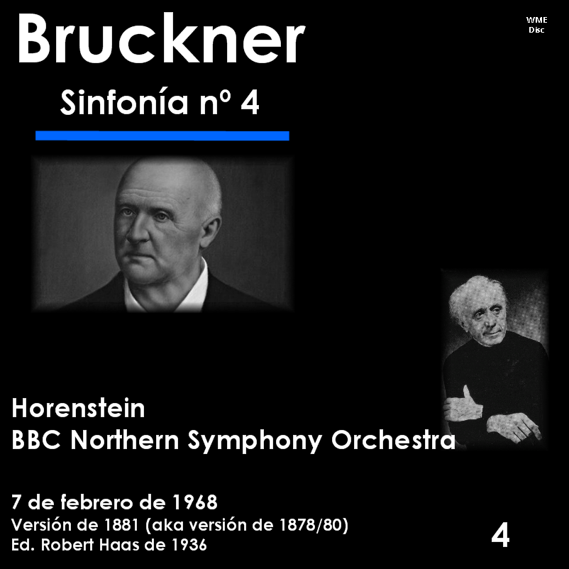 Sentidos Bruckner. Sinfonía nº 4. Horenstein. Northern Symphony