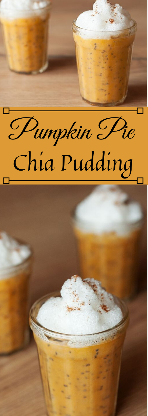 Pumpkin Pie Chia Pudding #healthy #diet #paleo #pudding #keto