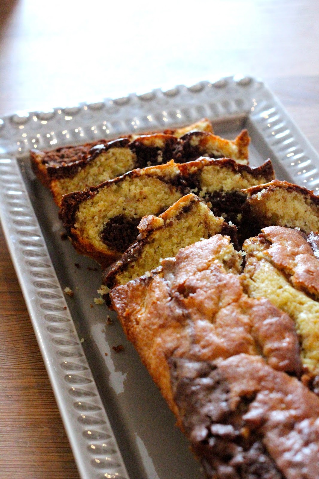 Bolo Mármore de Banana e Chocolate (receita também em video)