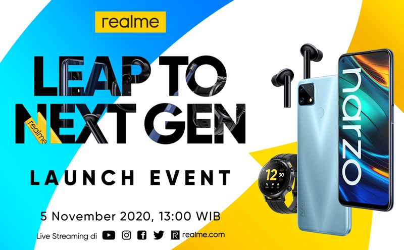 Realme Narzo 20 Series Siap Meluncur 5 November 2020