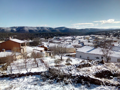 nieve en la serrania de cuenca. autor, miguel alejandro castillo moya