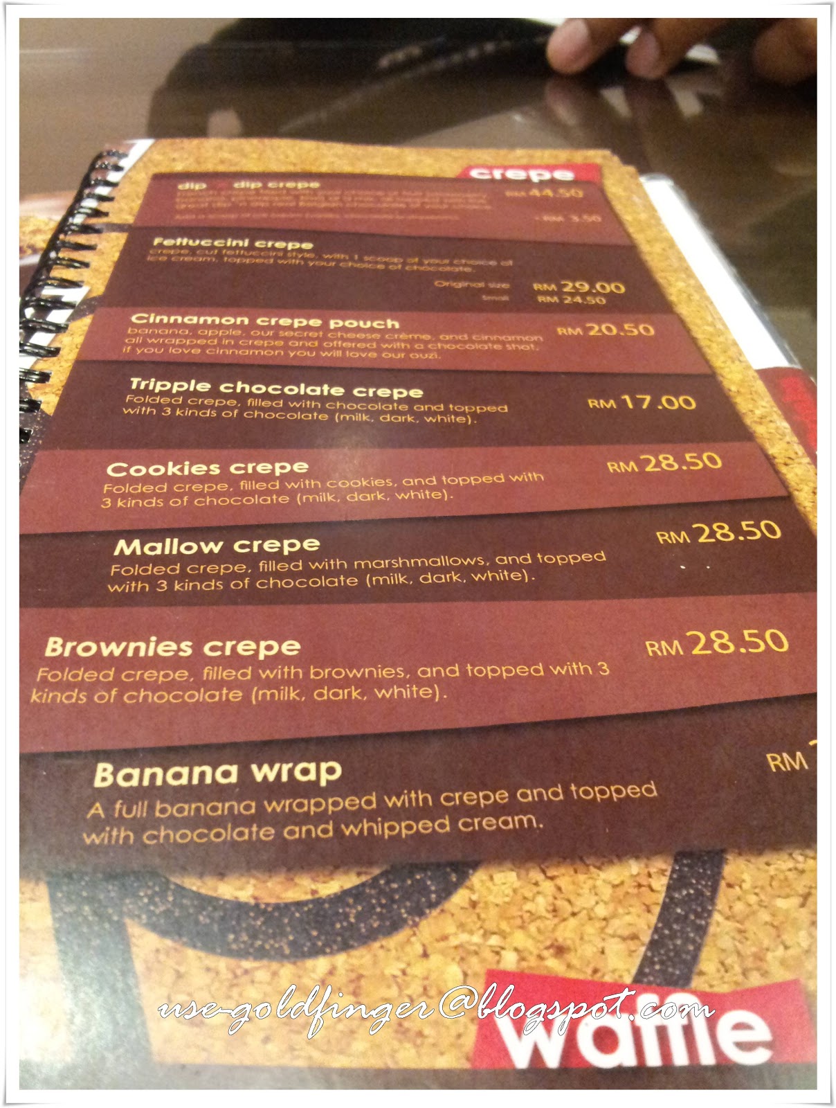 GOLD FINGER dip n dip, Bangsar