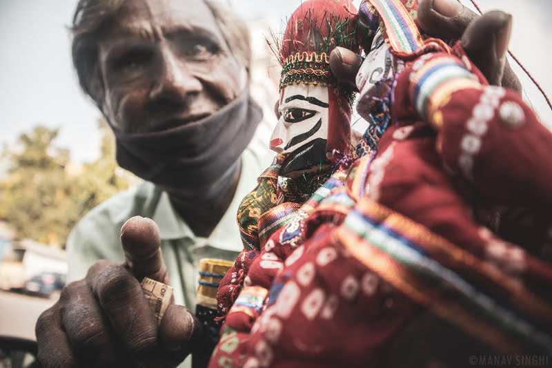 In the Hands of Puppeteer Street Photography Jaipur