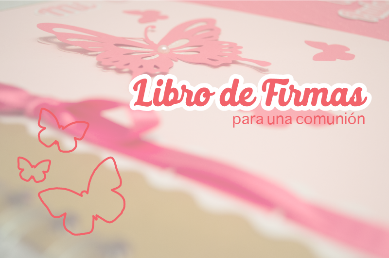 Libro de firmas para comunión