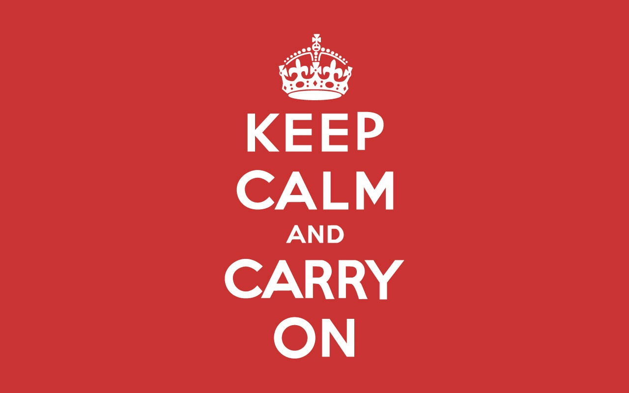 Wallpapers Photo Art: Keep Calm and Carry On Wallpaper