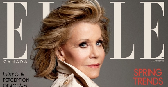 Beauty Mags: Jane Fonda | Elle Canada March 2020