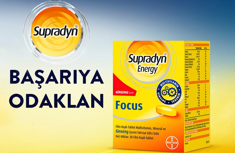 Gulse Birsel Supradyn Energy Focus Ile Her Zaman Enerjik