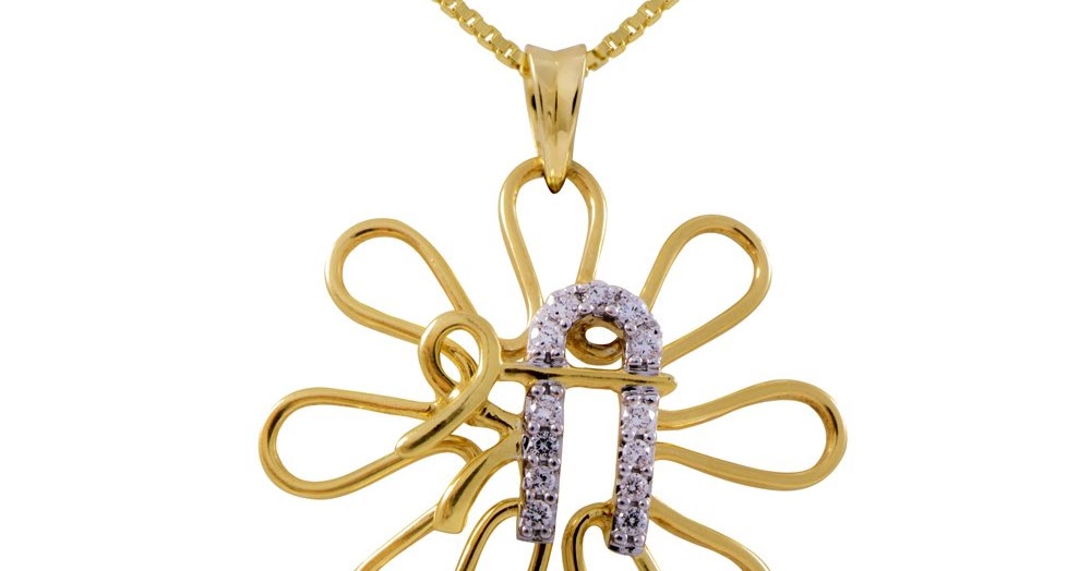 Joyalukkas Pride Diamond Collection 18K Yellow Gold and Diamond Pendant