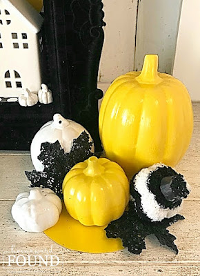 art,wall art,paper,paper crafts,pumpkins,Halloween,fall,DIY,diy decorating,home decor,thrifted,re-purposed,up-cycling,trash to treasure,dollar store crafts,fall home decor,Halloween home decor,Halloween decorating,haunted village mantel display,shadowbox art,Halloween shadowbox, miniatures.