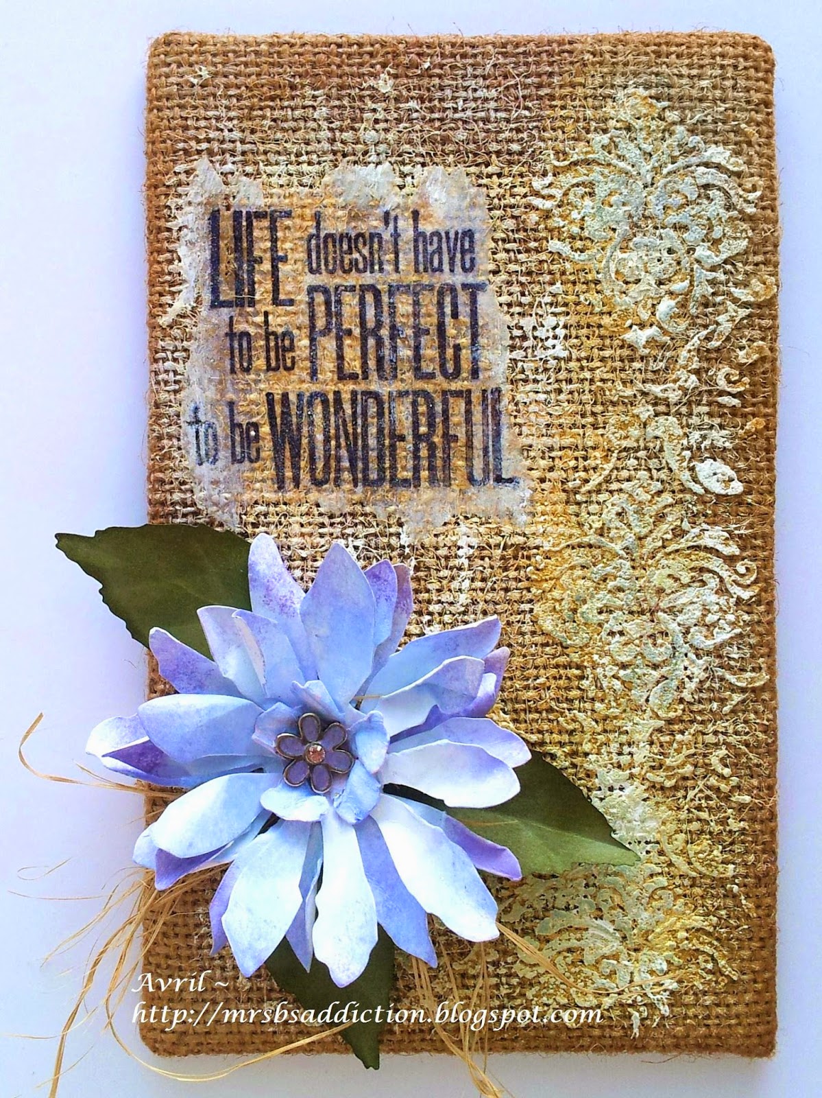 Mrs. B's Crafting Addiction Add some Fabric at Try it on Tuesdays