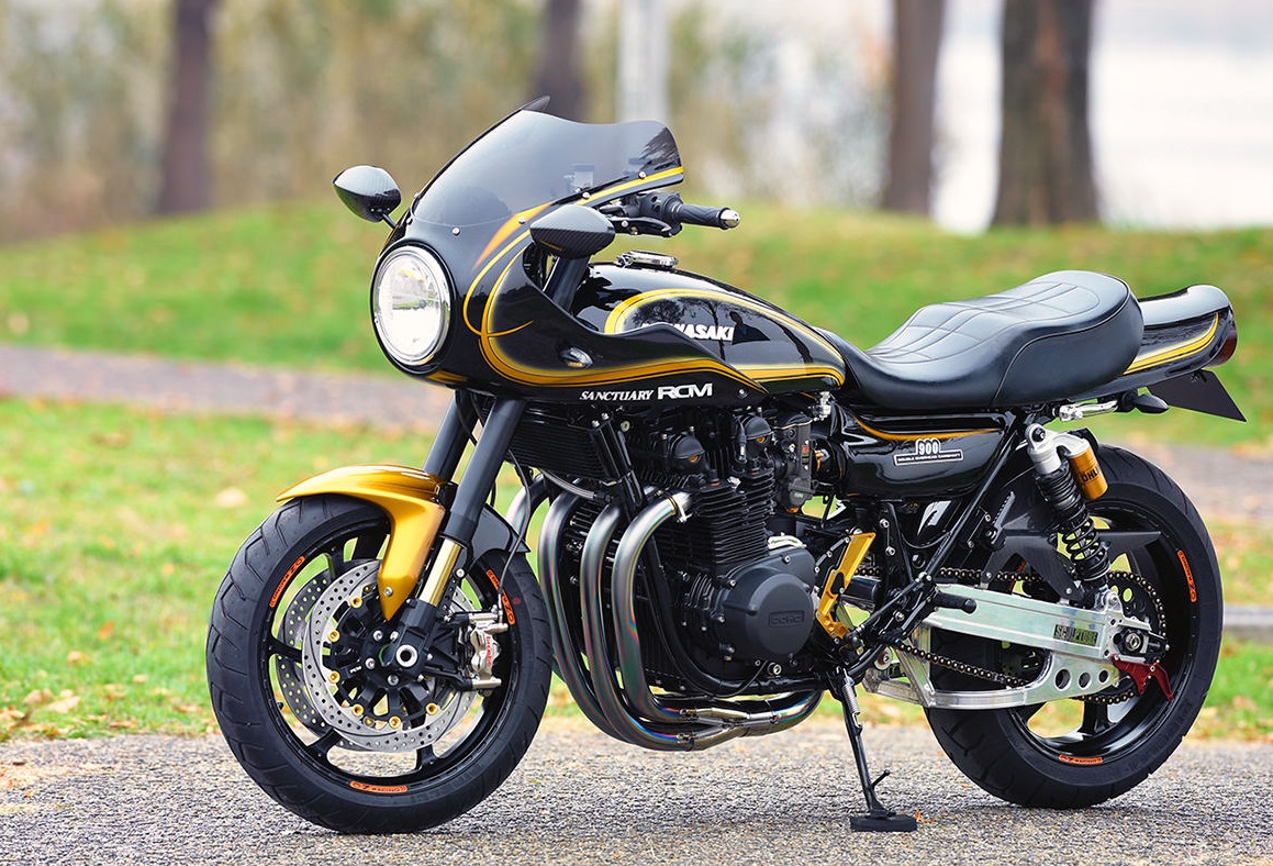 Scene Chaiselong mel Hell Kustom : kawasaki Z900RS By AC Sanctuary