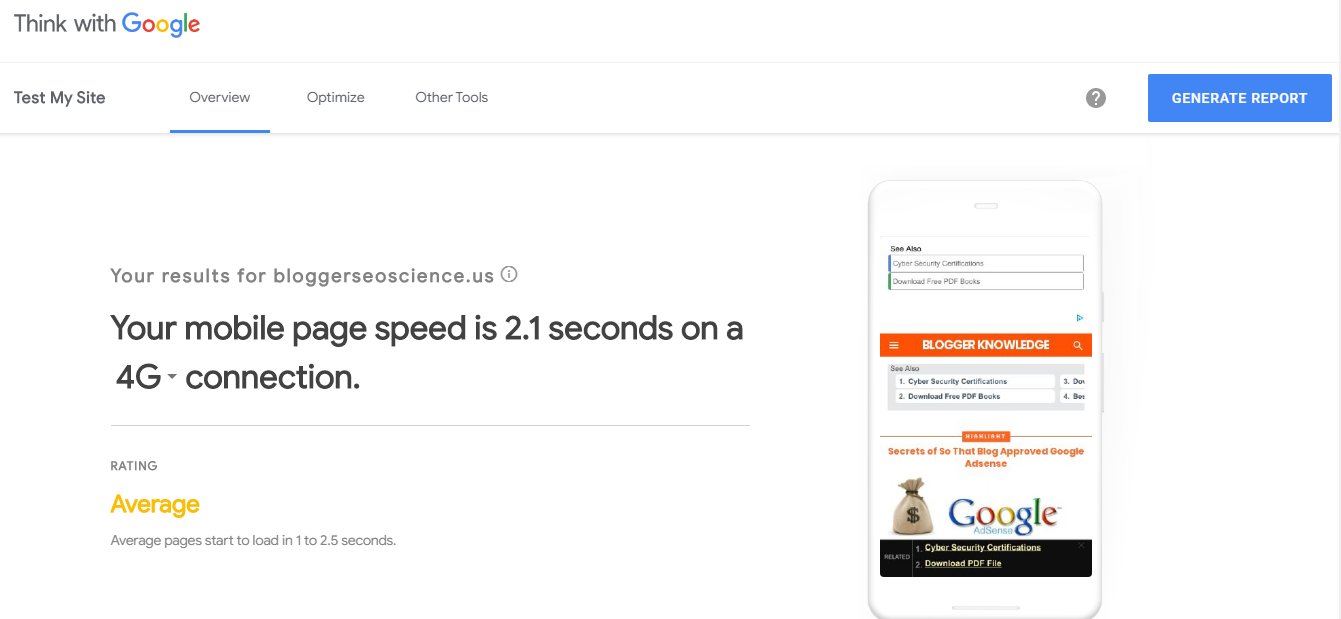 Page Speed