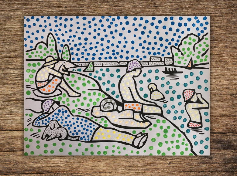Georges Seurat Pointillism For Kids Messy Little Monster Georges Seurat Pointillism For Kids Messy Little Monster